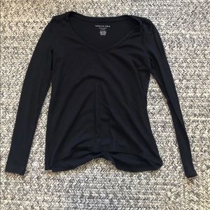 Soft and sexy plush black top